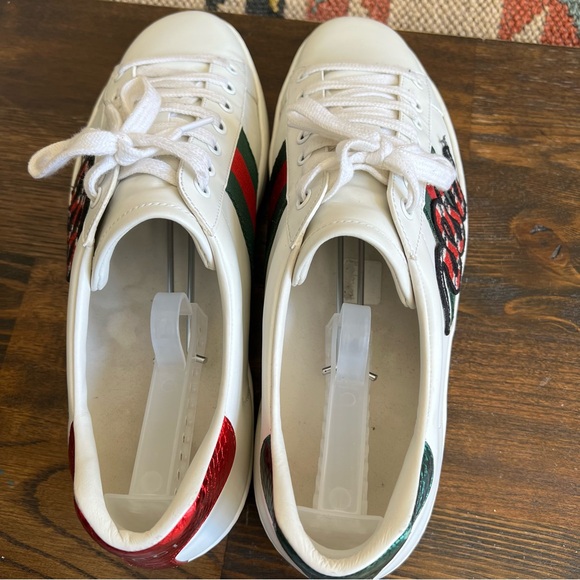 GUCCI Ace Kingsnake Embroidered Mens Sneakers 9 (US9.5) - Picture 13 of 16